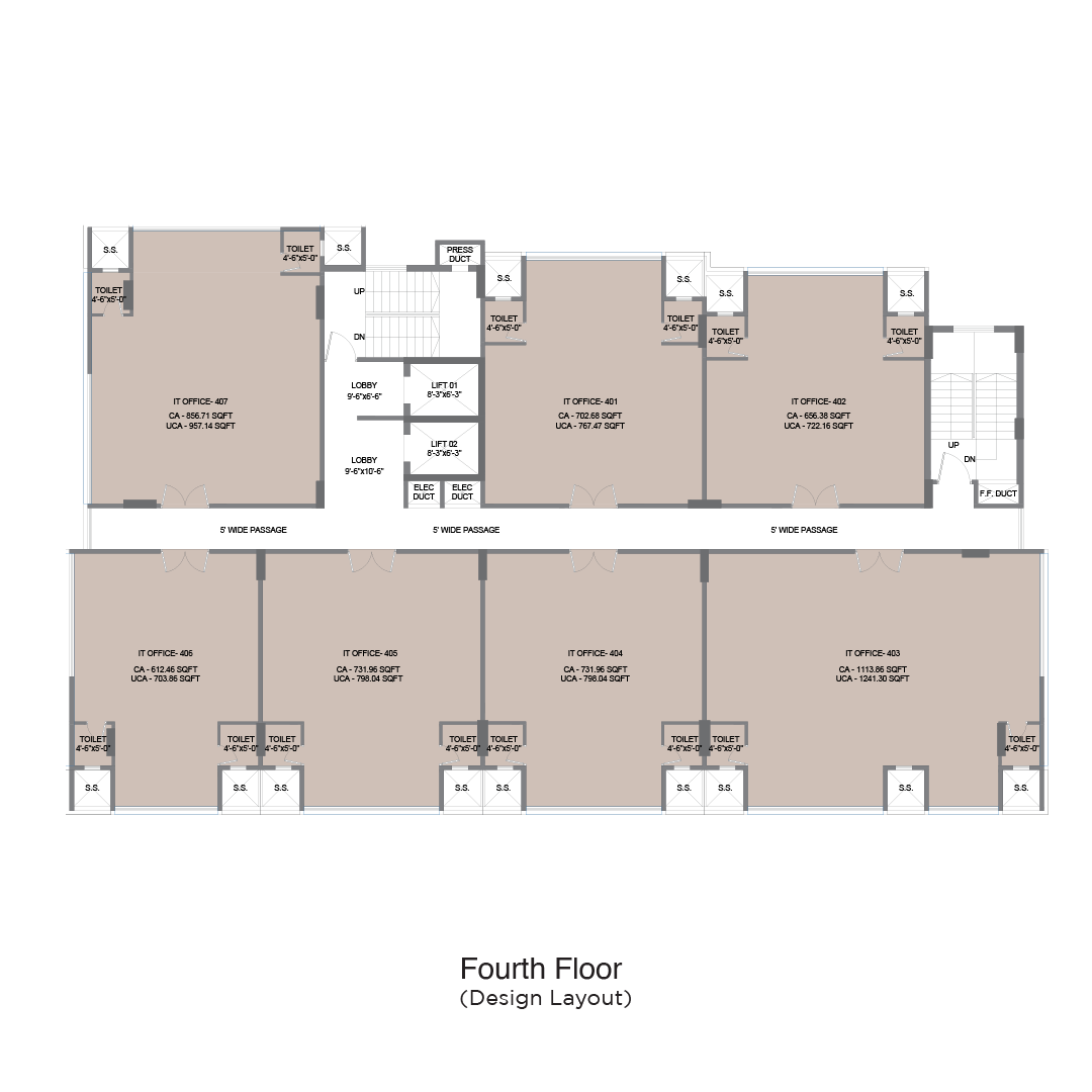 Typical Floor Plan (4th Floor)